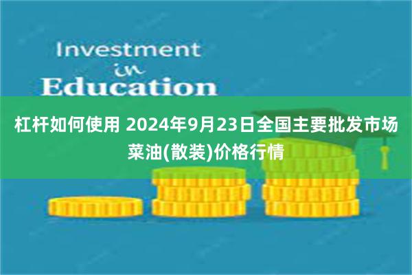 杠杆如何使用 2024年9月23日全国主要批发市场菜油(散装)价格行情